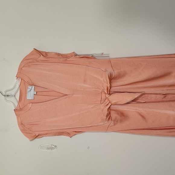 Brochu Walker The Austin Tie Dress Samoa Peach Color Size M - Picture 2 of 12